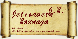Jelisaveta Maunaga vizit kartica
